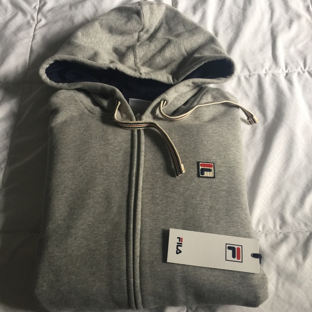 FILA men’s hoodie sweatshirt with front zipper - Picture 10 of 10